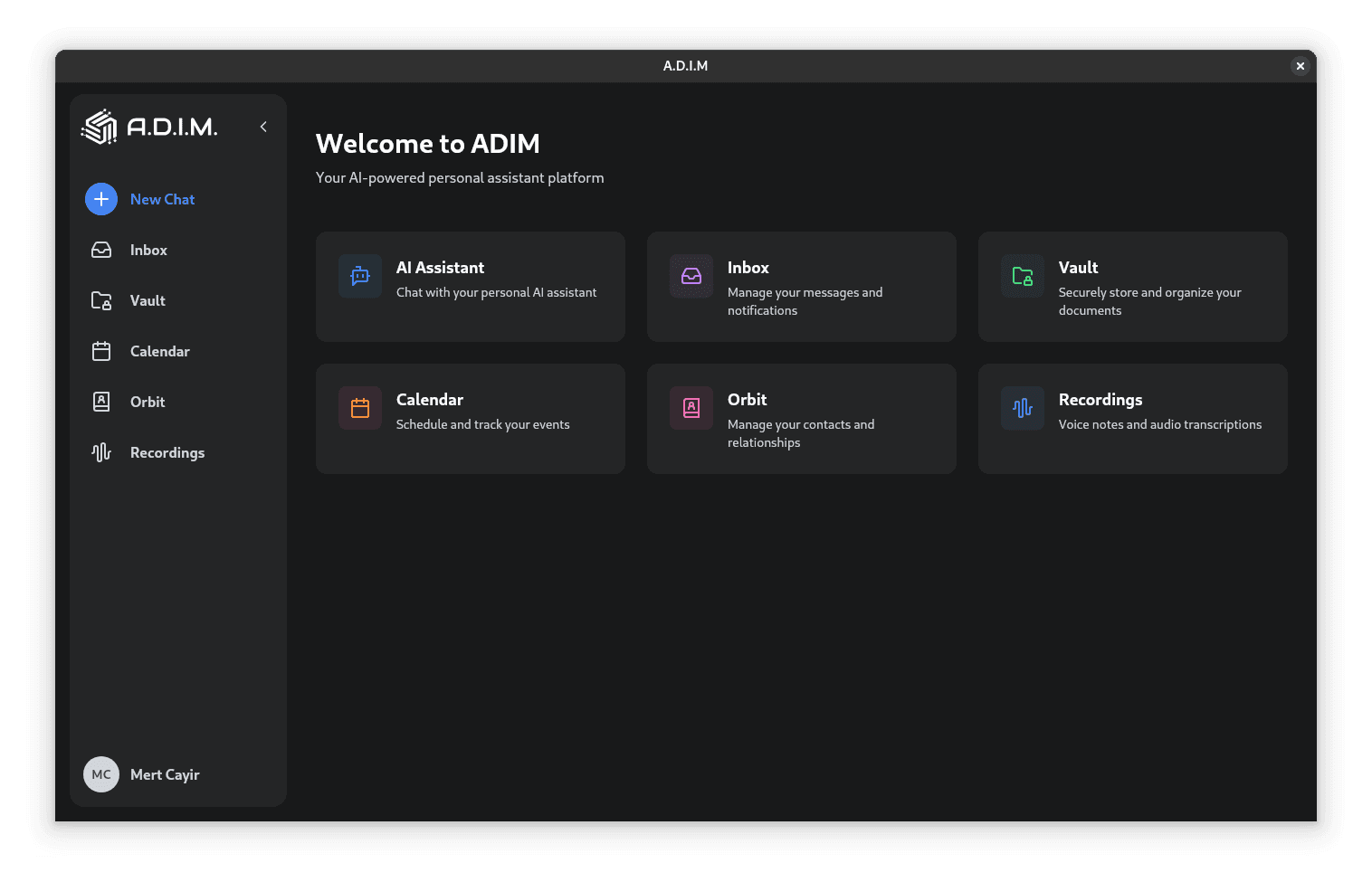 ADIM Platform Demo